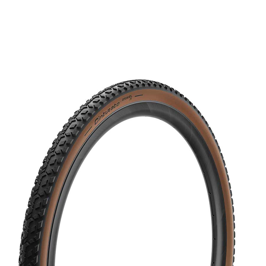 Pirelli, Cinturato Gravel M, Gravel Tire, 700x40C, Folding, Tubeless Ready, SpeedGrip, 127TPI, Tanwall