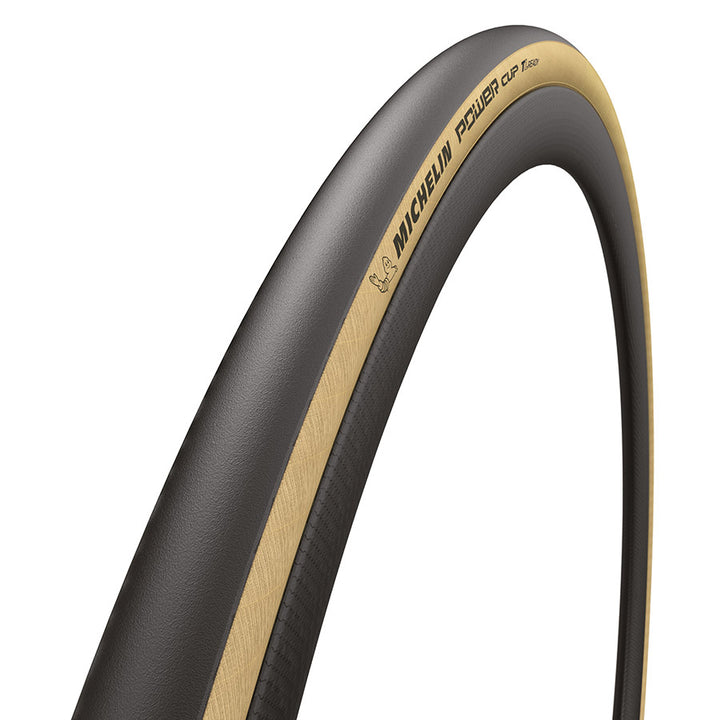 Michelin, Power Cup TLR, Road Tire, 700x25C, Folding, Tubeless Ready, X-Race, Tubeless Shield, 4x120TPI, Black