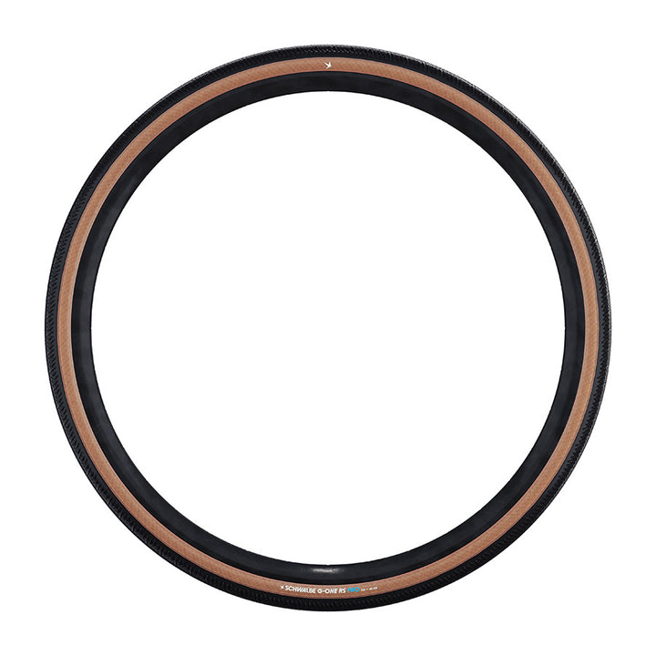 Schwalbe, G-One RS, Gravel Tire, 700x45C, Folding, Tubeless Ready, Addix Race, Pro, 67TPI, Transparent Sidewall