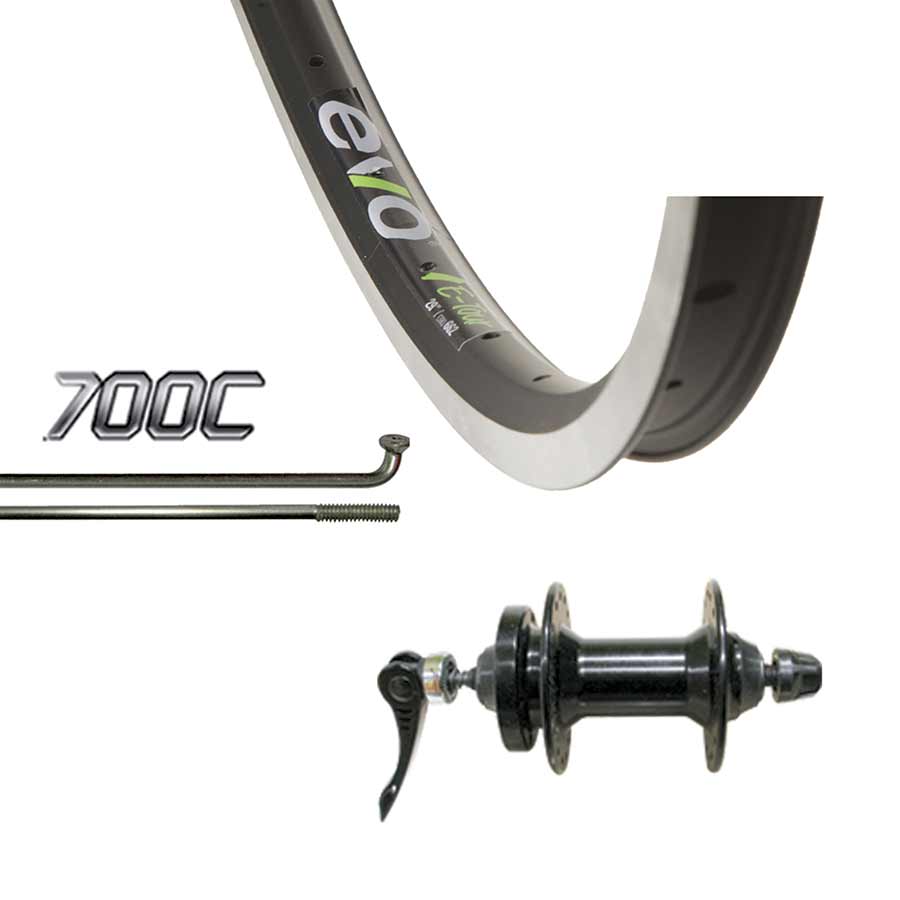 Wheel Shop - Touring - 700C - Evo Tour 19 Black/Stainless