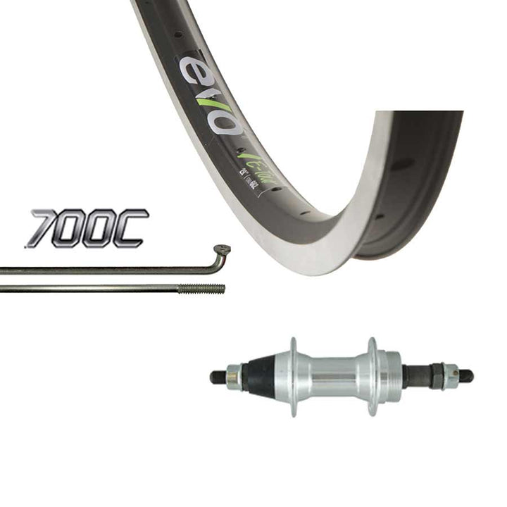 Wheel Shop - Touring - 700C - Evo Tour 19 Black/Stainless