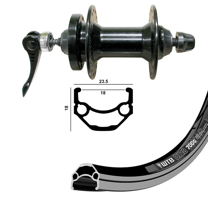 Wheel Shop - WTB DX18 QR Rim and Disc 27.5"