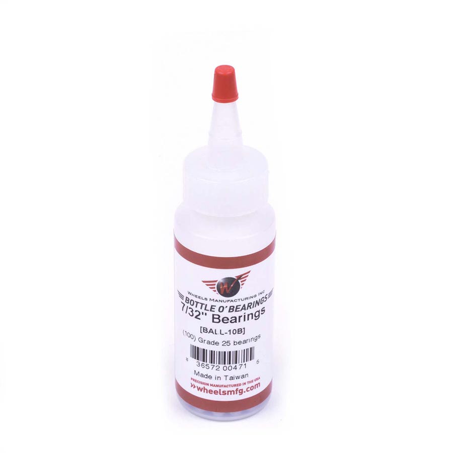 Wheels Manufacturing, Steel Ball Bearings, Bottle of 500, 5/32&