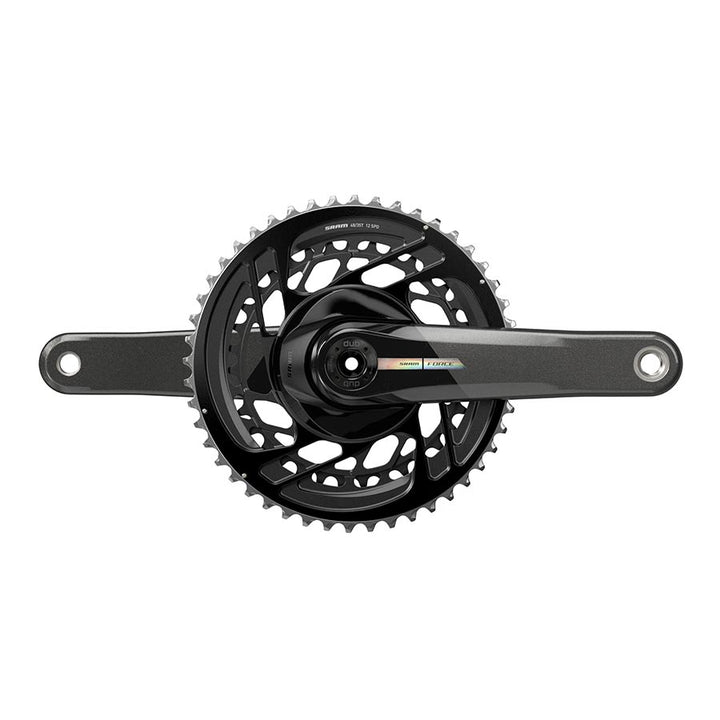 SRAM, Force D2 2x, Crankset, Speed: 12, Spindle: 28.99mm, BCD: Direct Mount, 48/35, DUB, 172.5mm, Black, Road Disc