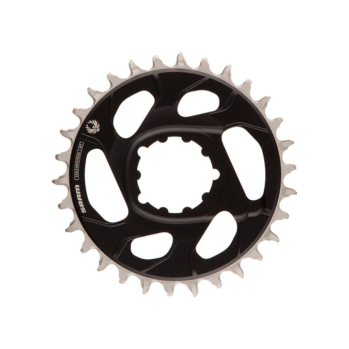 SRAM, X-SYNC Eagle Aluminum -4mm F1, Chainring, Teeth: 30, Speed: 12, BCD: Direct Mount SRAM 3 Bolt, Bolts: 3, Aluminum, Black