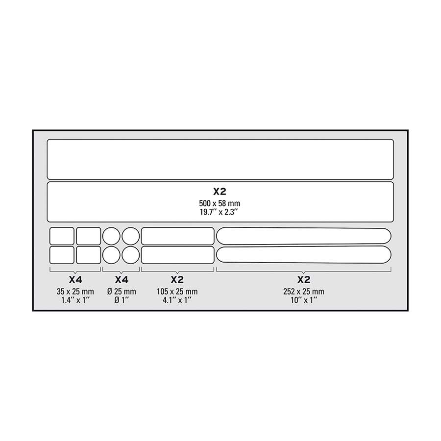Zéfal, Skin Armor, Frame protection, M, (12 Stickers)