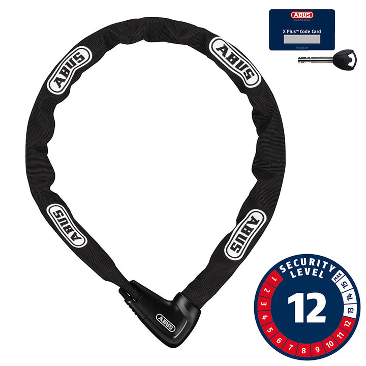 Abus, Steel-O-Chain 9809K XPlus, Chain Lock, Key, 9mm, 85cm, 2.8&