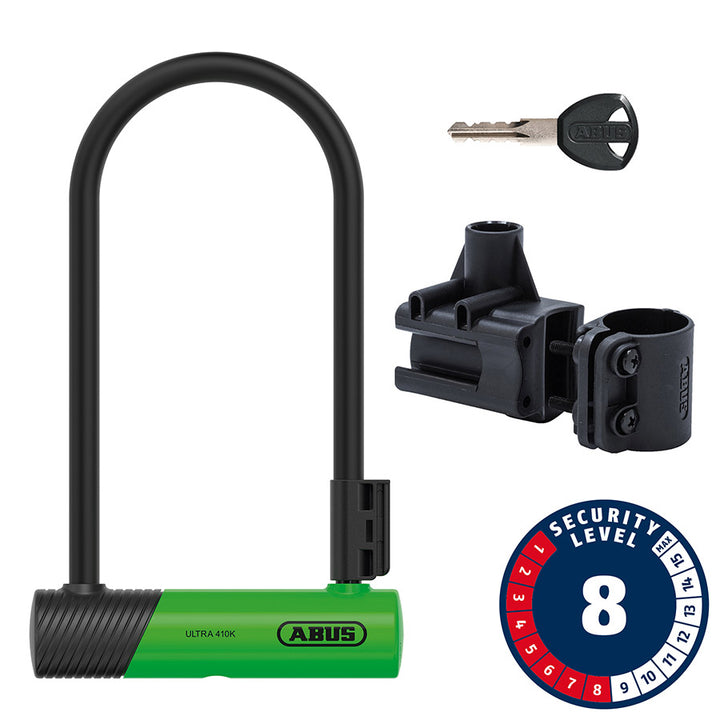 Abus, Ultra 410K, U-Lock, Key, 12mm, 170x300mm, 6.7&