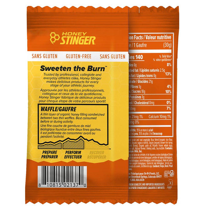 Honey Stinger - Organic Gluten Free Waffles